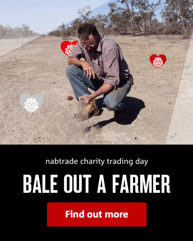 nabtrade charity trading day | BALE OUT A FARMER | Find out more