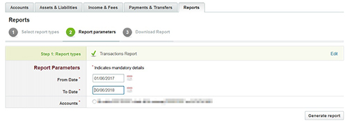 Report Parameters
